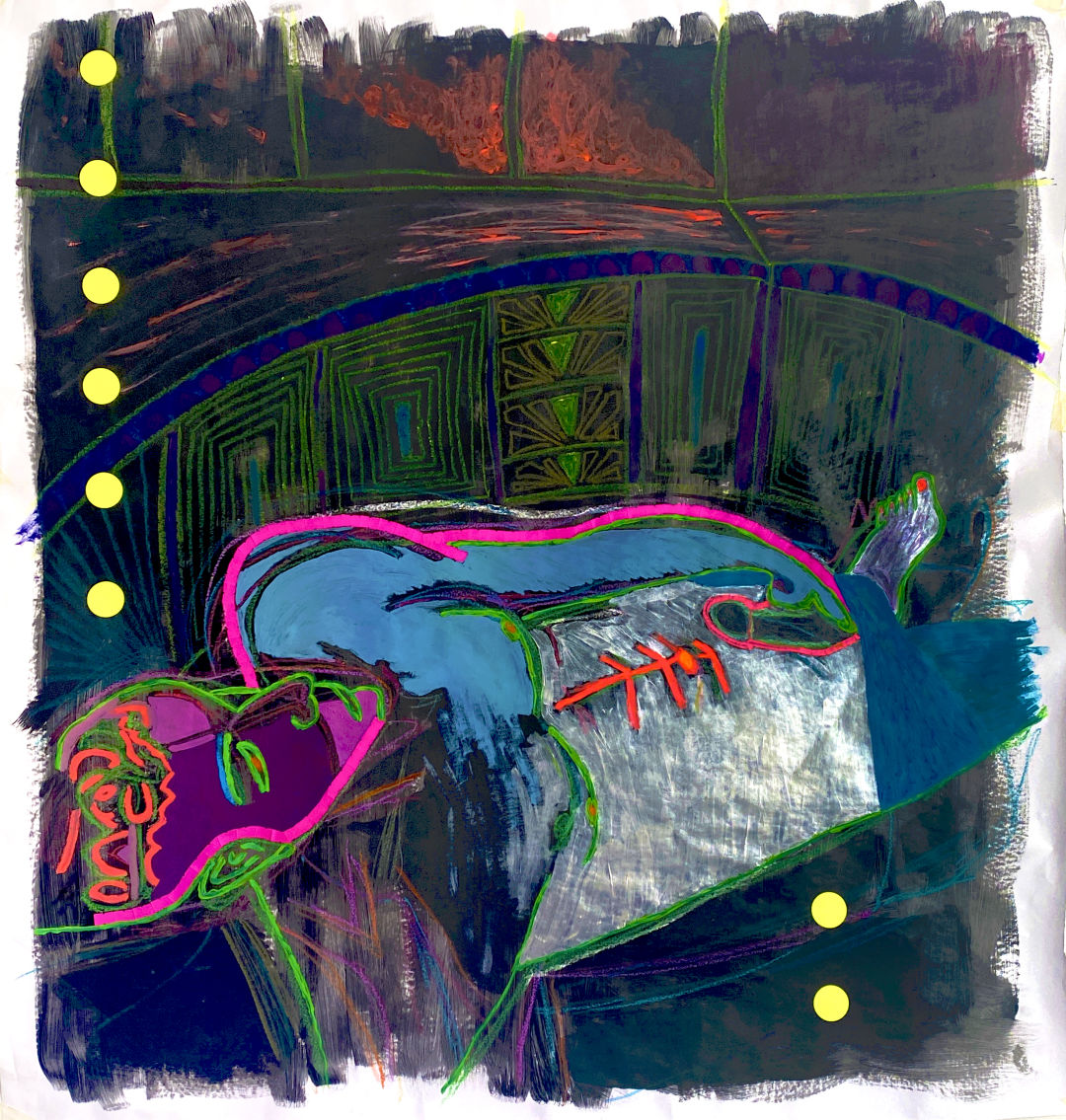 pintura dibujo pulsion de muerte lomastro luciano