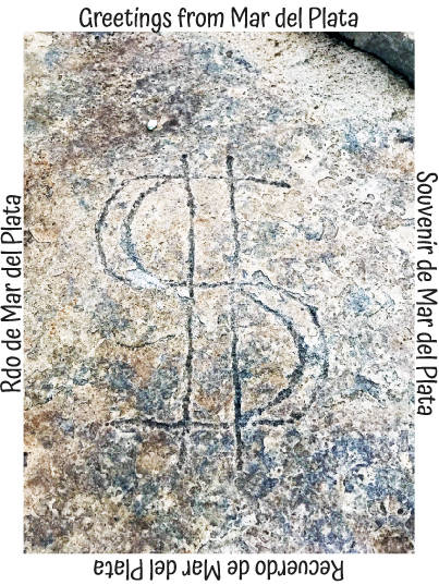 monumento natural tallas piedras mar del plata costa grafitti