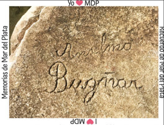 monumento natural tallas piedras mar del plata costa grafitti